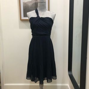 NWT Club Manaco navy pleated cocktail party dress
